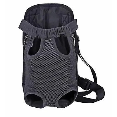 S 28*18cm gray Outdoor portable pet bag, breathable Mesh backpack for cats and dogs AZ19607
