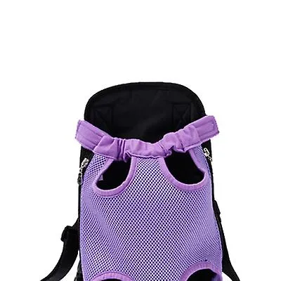 S 28*18cm gray Outdoor portable pet bag, breathable Mesh backpack for cats and dogs AZ19607