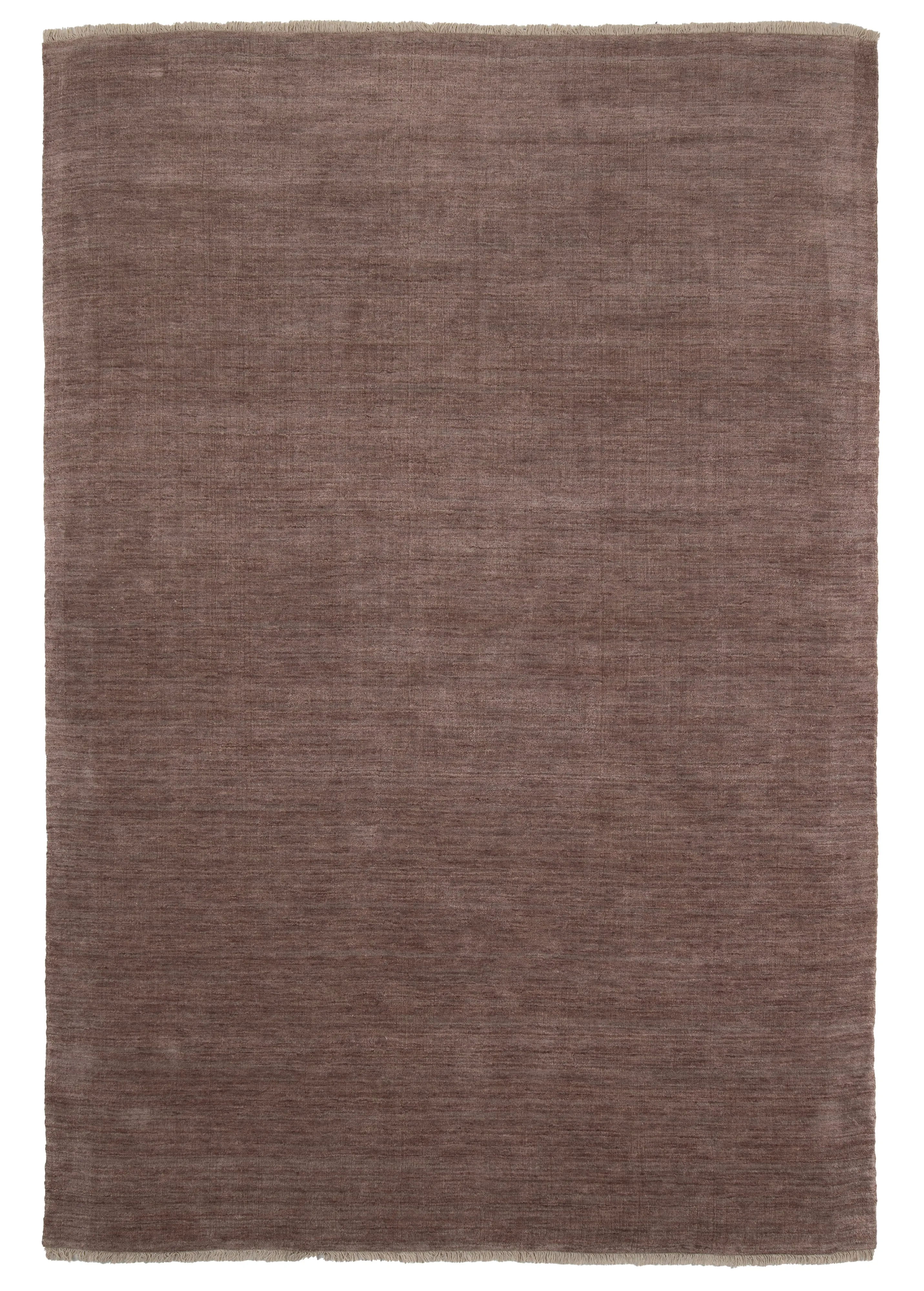 Sample of Bhakti Abrash Wool Blend Rug in Mauve
