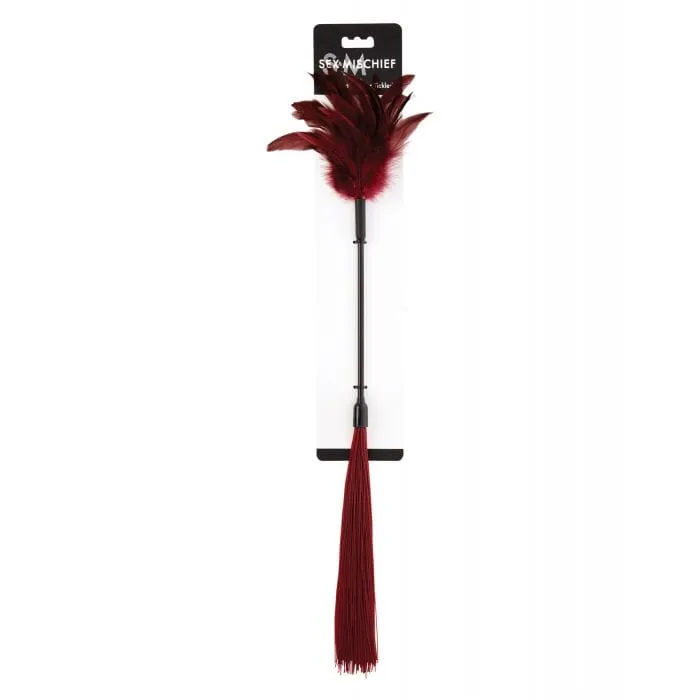S&M - Sex and Mischief Enchanted Feather Tickler (Burgundy)