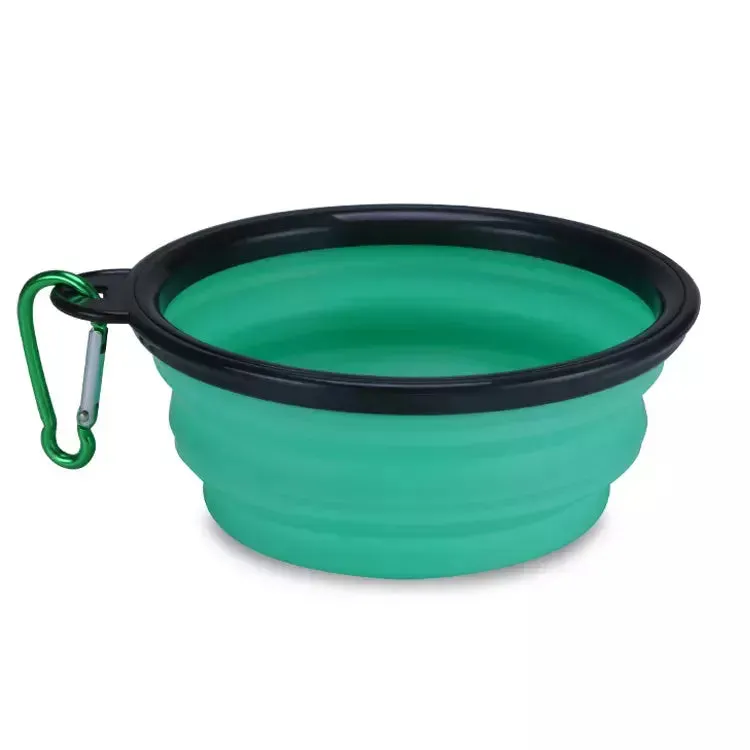 Silicone Portable Collapsible Dog Pet Bowl - Medium Size