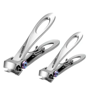 Stainless Steel Nail Clippers - Wide Jaw Design