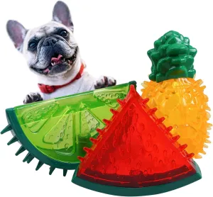 T'CHAQUE 3 Pcs/Pack Dog Cooling Chew Toys, Frozen Teething Toy for Puppies, Summer Interactive Squeaky Toys, Small and Medium Pet Treat Training Tools