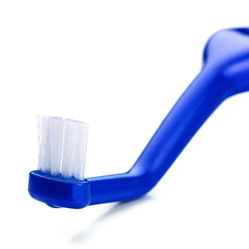 TEPE Angled Soft Bristle Toothbrush, Orthodontic Toothbrush for Braces, Small Head Toothbrush for Retainers, Implants, Universal Care, 1 Pk