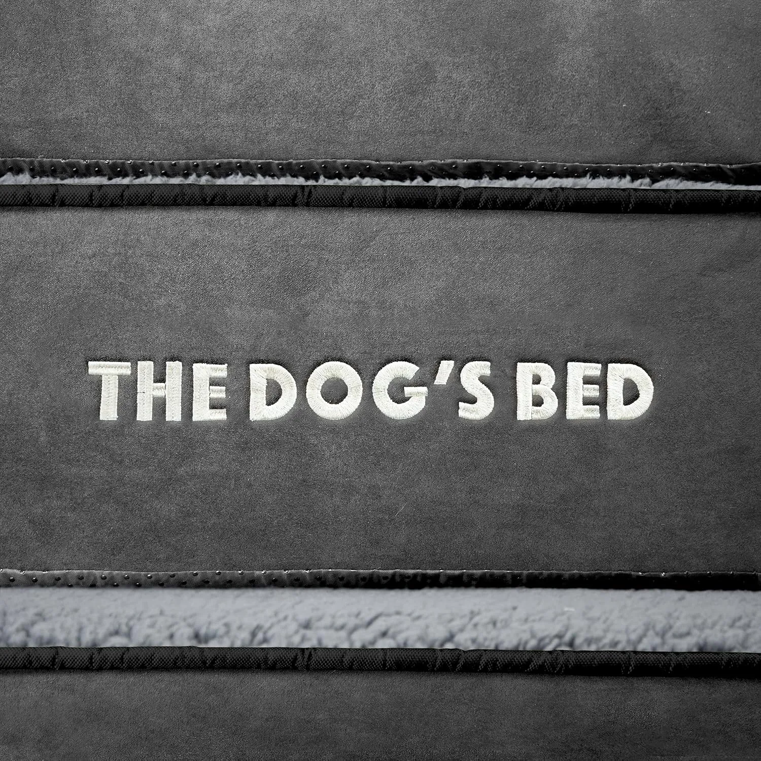 The Dog's Bed Replacement Outer Cover (No Mattress) for Medium Grey Plush (Easy Clean Cover) Waterproof Orthopedic Dog Bed.