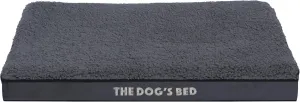 The Dog's Bed Replacement Outer Cover (No Mattress) for Medium Grey Plush (Easy Clean Cover) Waterproof Orthopedic Dog Bed.