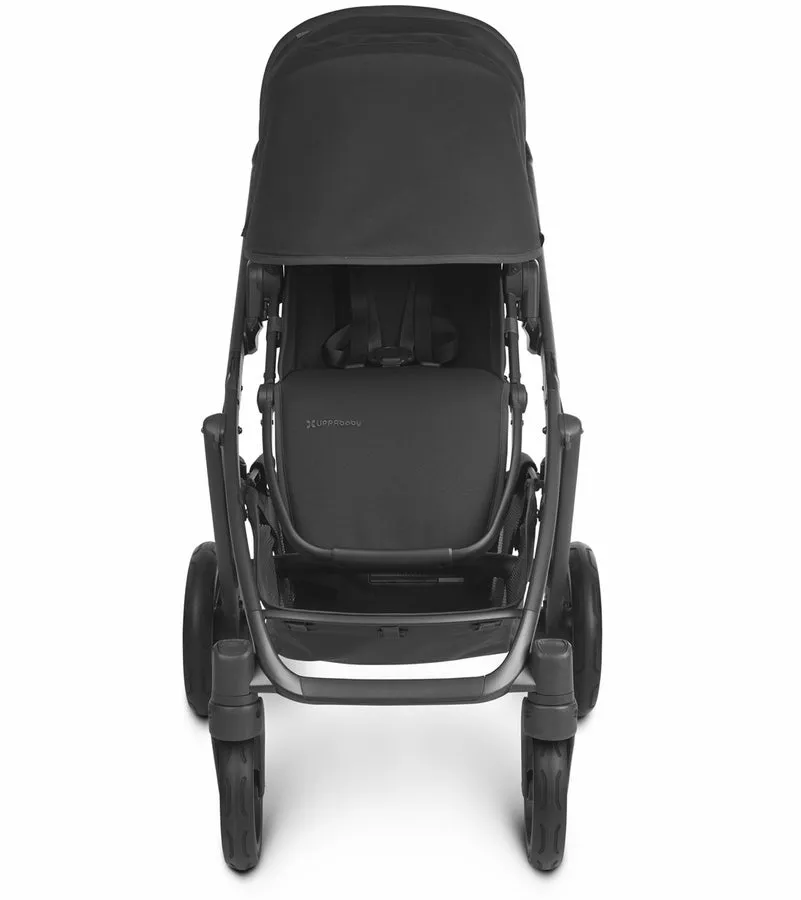UPPAbaby Vista V2 Stroller - Jake (Black/Carbon/Black Leather) (Open box - NEW)