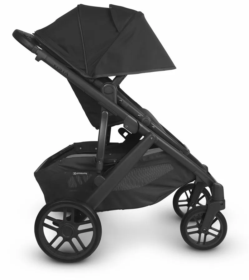 UPPAbaby Vista V2 Stroller - Jake (Black/Carbon/Black Leather) (Open box - NEW)