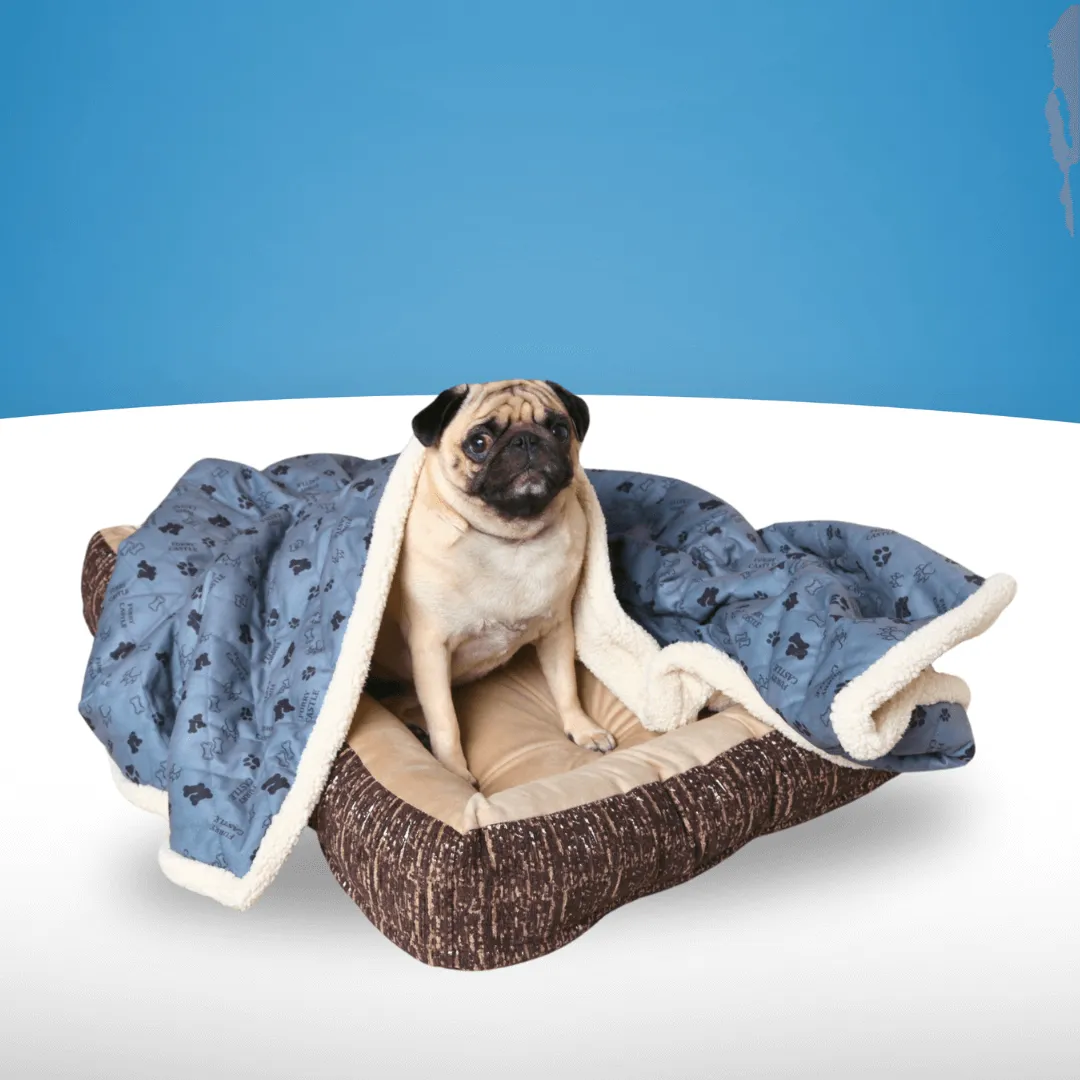 Warm & Comfortable Pet Blanket Furry Castle Print