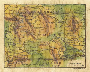 Wyoming 1906 Map Blanket Throw Vintage Warm Polar/ Silky/ Sherpa Fleece Wearable Blanket for Travelling Bed Couch Sofa Chair Dorm & Gift