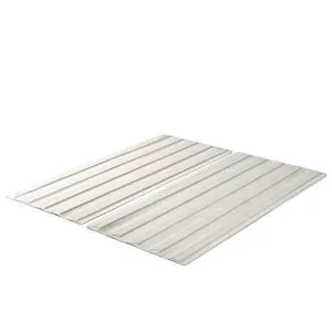 Zinus Annemarie Solid Wood Bed Support Slats / Fabric-Covered / Bunkie Board, Full